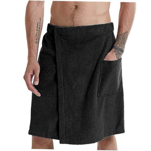 Mens soft towel comfortable bath wearable bathrobe男士浴巾