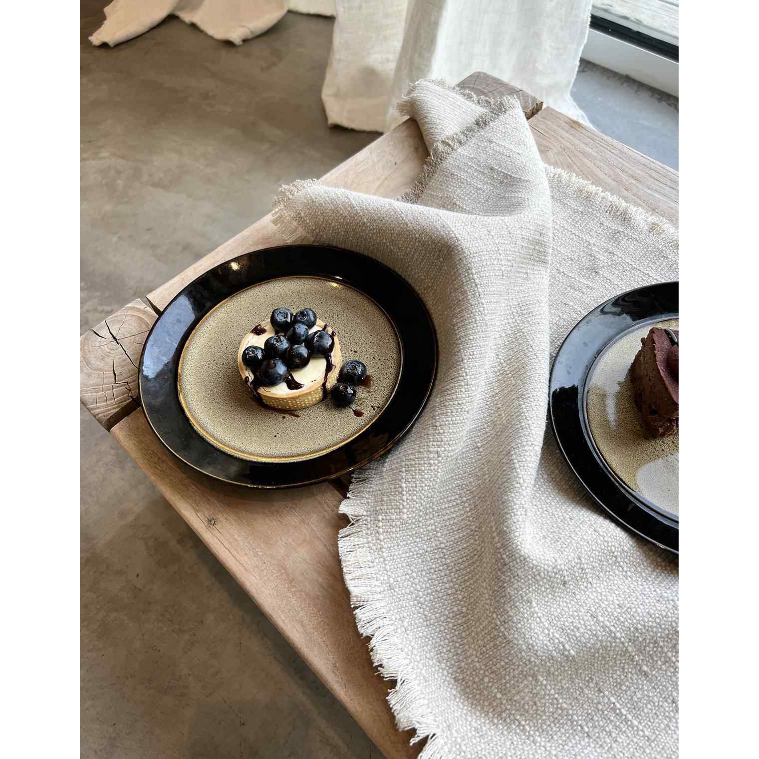 侘寂风 小众设计感纹理棉麻加厚毛边餐垫 餐巾布可水洗可定制尺寸,居家布艺,餐垫,淘宝优惠券,粉丝福利购,淘宝优惠卷