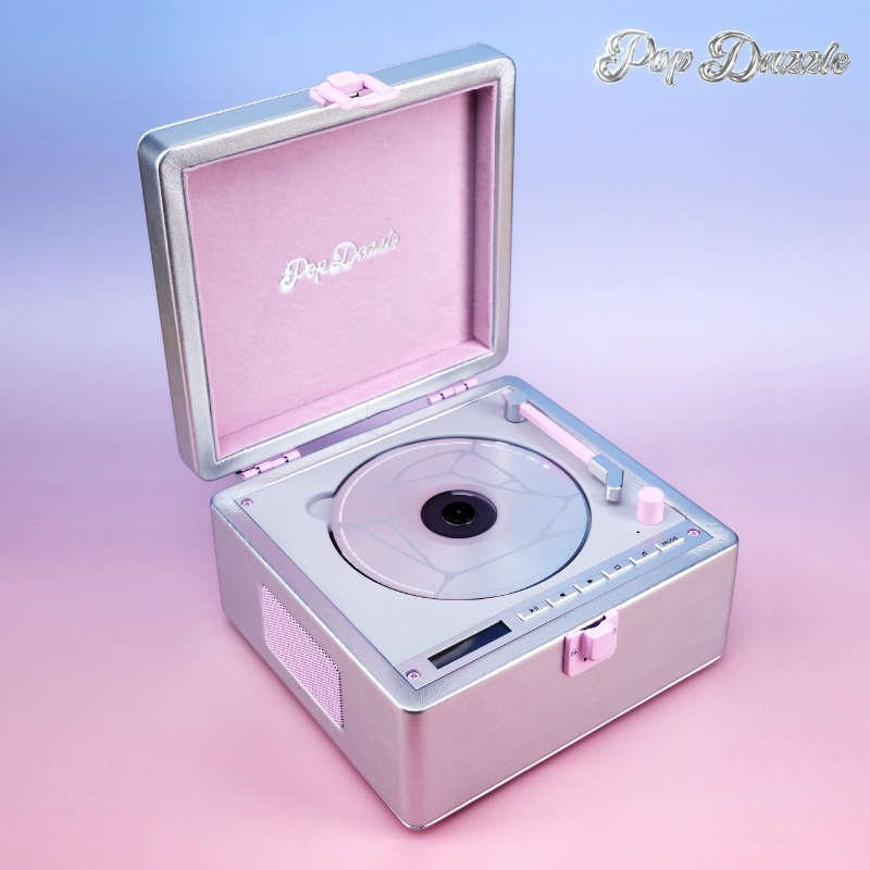TINYL POPDAZZLE 酷银复古cd机蓝牙一体音响光盘光碟播放器唱片机
