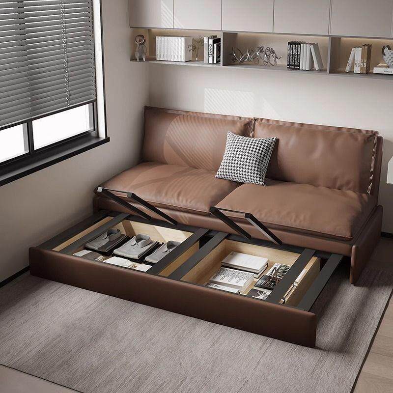 小户型沙发床两用折叠奶油风客厅多功能猫爪布书房单人2026年新款