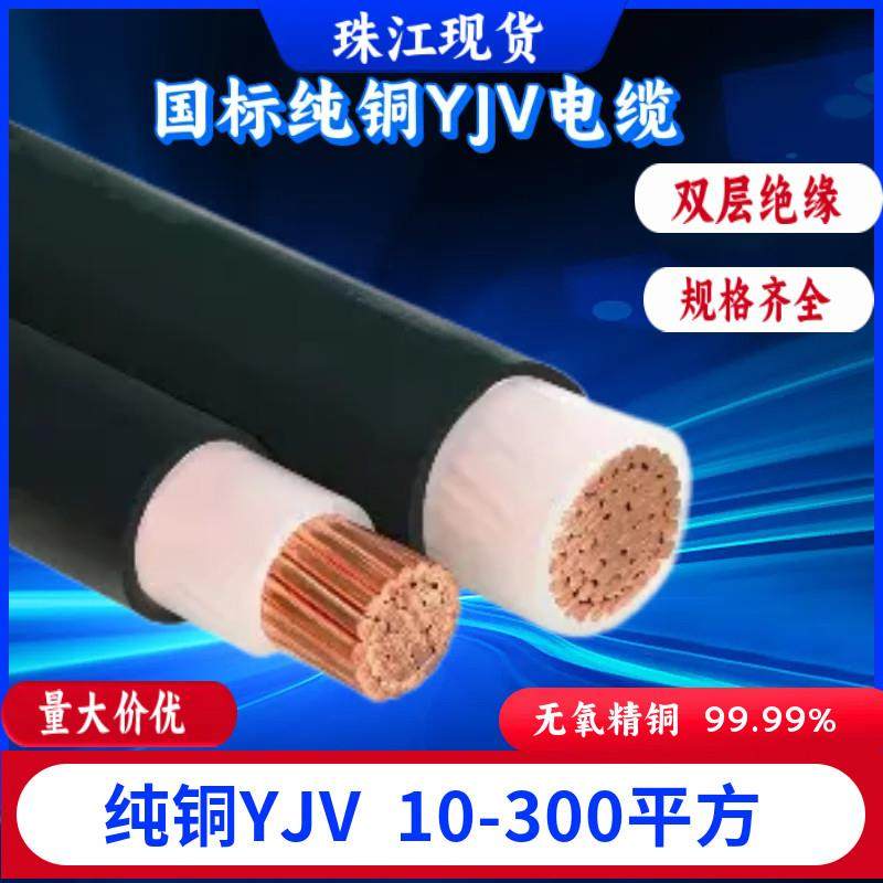 珠江国标单芯电缆1kv/15KV YJV yjv62动力电缆70/240平方高压