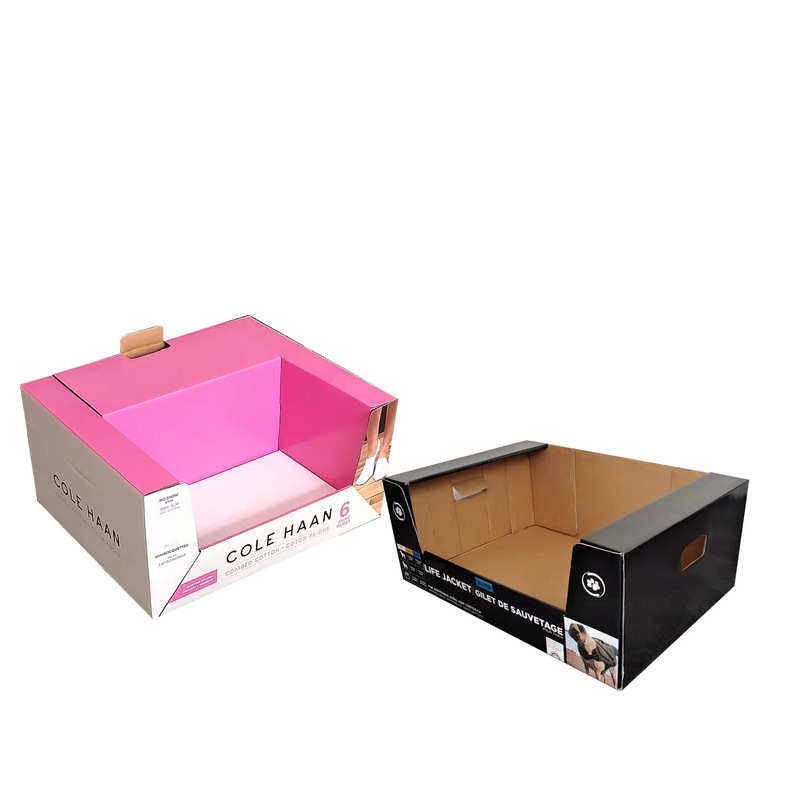 厂家供应超市台面纸展示盒桌面展示架瓦楞纸陈列盒 收银台纸展架