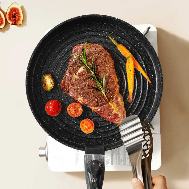 热销新品可拆卸组合麦饭石不粘锅汤锅套装炊具铝锅批发pots