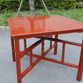 八仙桌实木农村拜神拜天公折叠拆卸原木正方形中式 餐桌可拆卸方桌