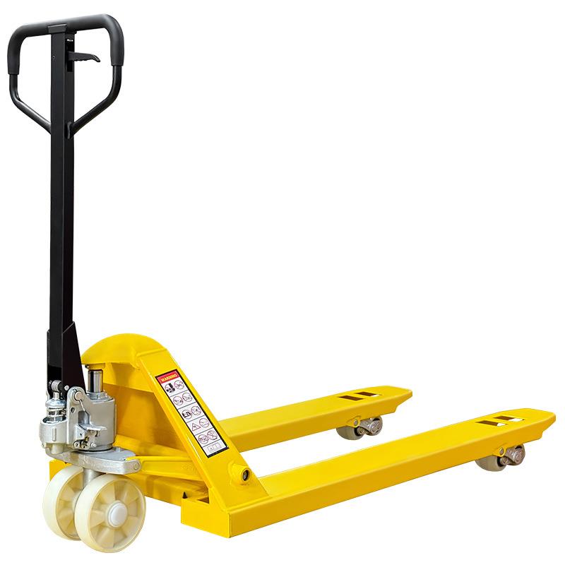 加强手动液压搬运叉车拉货手拉车手动叉车托盘地牛2吨吨5吨叉车