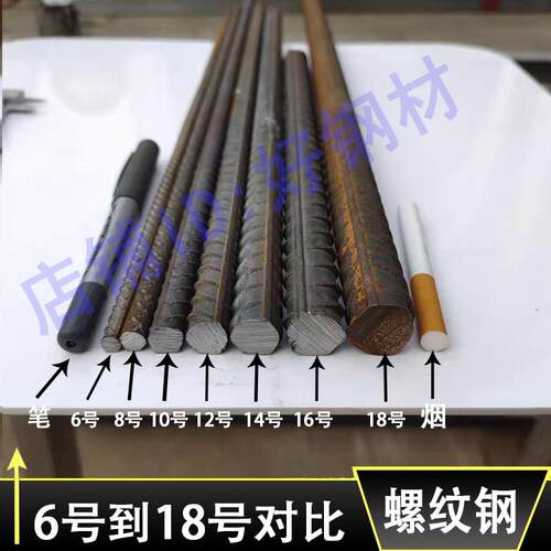 螺纹钢 钢筋 建筑钢筋 钢筋条 铺路钢筋 箍筋 HRB400 零切包邮