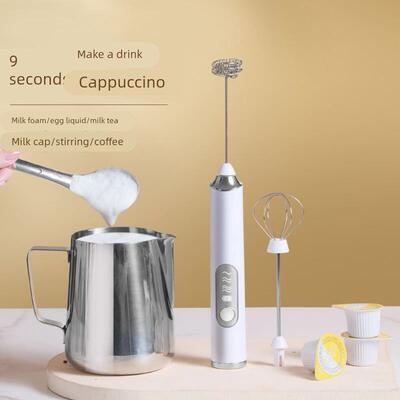 Handheld Electric Coffee Milk Egg Bea Whisk Frother Mixer Fo