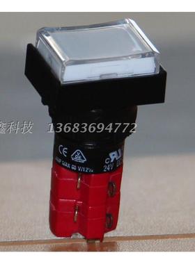 DECA复位按钮双路D16LMT1-2AB台湾进联长方形白色无锁点动开关