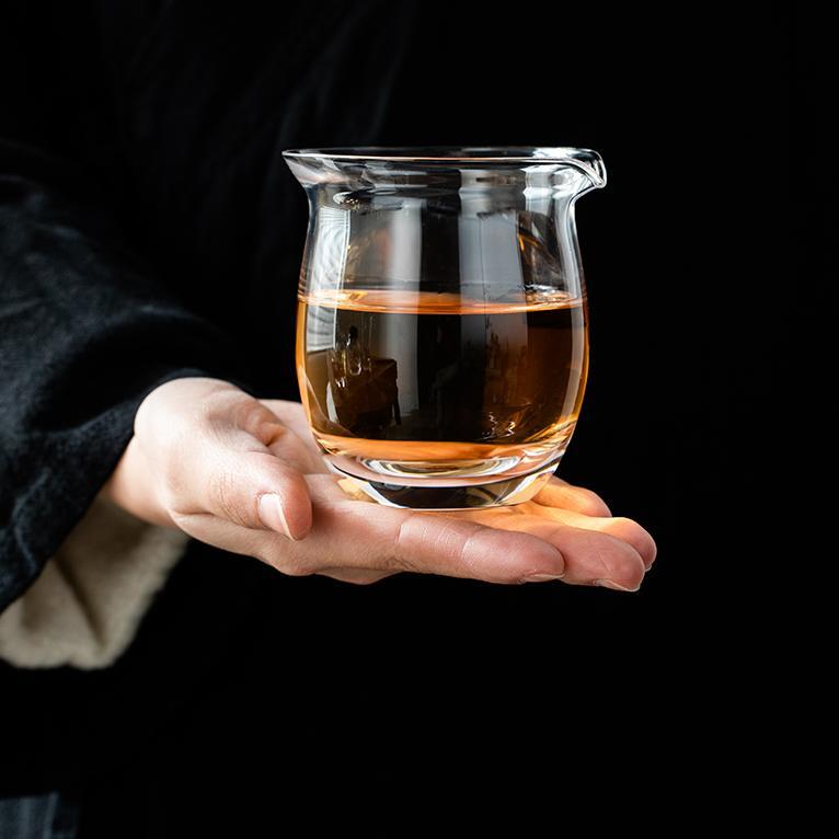高档水晶玻璃公道杯功夫茶具茶海分茶器耐热防烫家用创意公杯高端