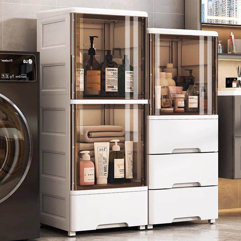 日本卫生间置物架浴室夹缝柜洗手间收纳柜厕所储物柜马桶侧边柜子