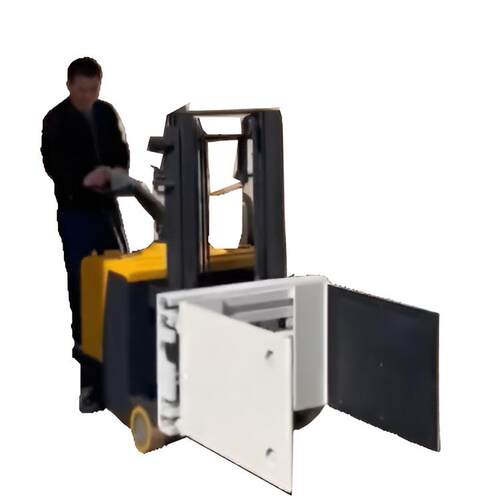 叉车冰箱电动夹包机1吨小型软包夹车青储搬运抱车带纸箱堆垛抱机