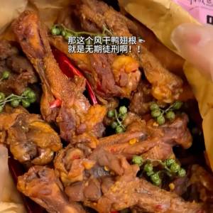 干香鸭腿风干鸭翅根105g香辣福建三明特产开袋即食小鸭腿网红