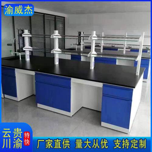 全钢实验台pp吊柜耐腐蚀学校实验室工作台检验台化验室理化板操作