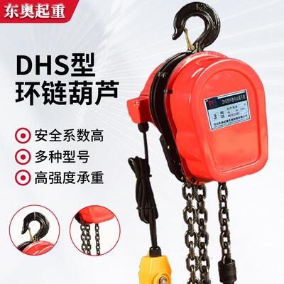 DHS型环链电葫芦80v1t2吨T5T10T固定挂钩式提升机环链电动葫芦