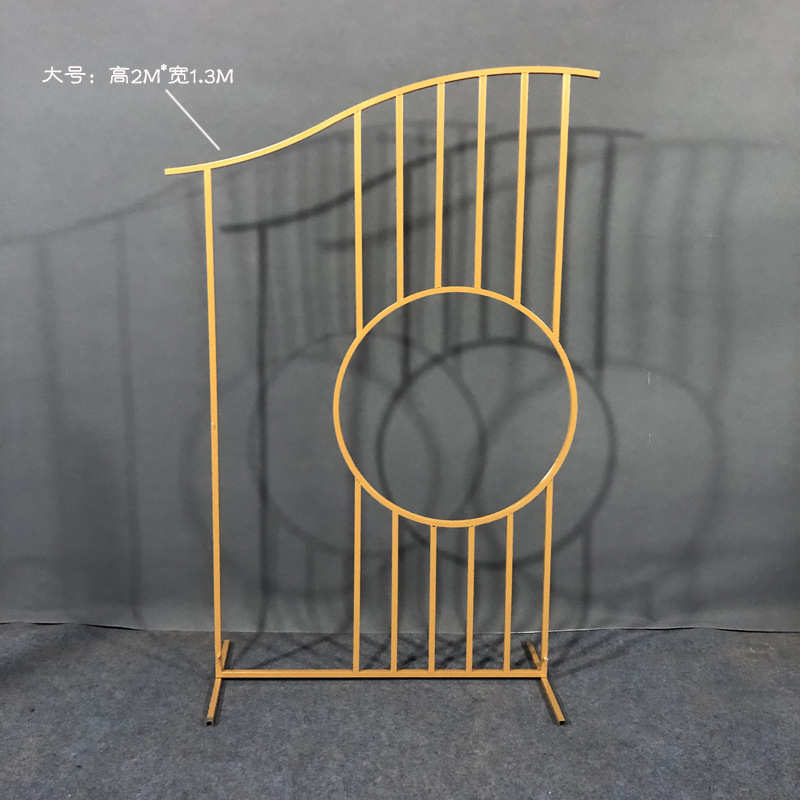 背景中式艺风中摆件屏风装饰道具新款国风中式屏舞台婚庆铁布置