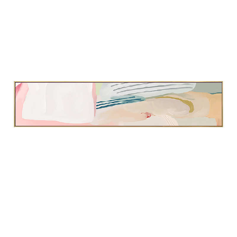壁画粉色卧室墙面民色块抽象抽象风格挂画女孩装饰画宿酒店现代图片