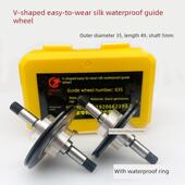835黑色宝石导向轮40 42V型易螺纹防水组件导向轮外径35长度49轴5