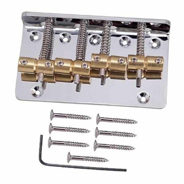 Professional 4 String Electric Bass Bridge Assembly Replace
