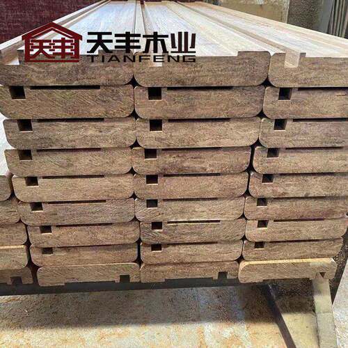 户外瓷态竹木地板耐竹木扶手栏杆厂家可配色加工