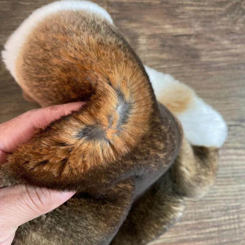 草黄色獭兔皮张青色自然色懒兔皮家居皮形装饰服装帽领原料