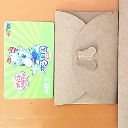 复古牛皮纸爱心蝴蝶封高级感欧式贺卡创意折叠明片文艺封套