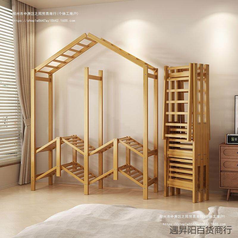 竹制折叠衣柜免安装简易衣柜家用卧室出租房衣柜加粗加厚置物柜子