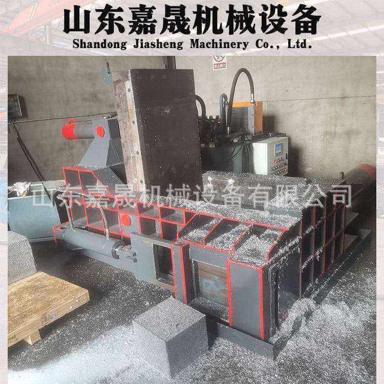 全自动油漆桶铁桶压块机125吨薄铁皮废旧钢筋压块机金属压块机厂
