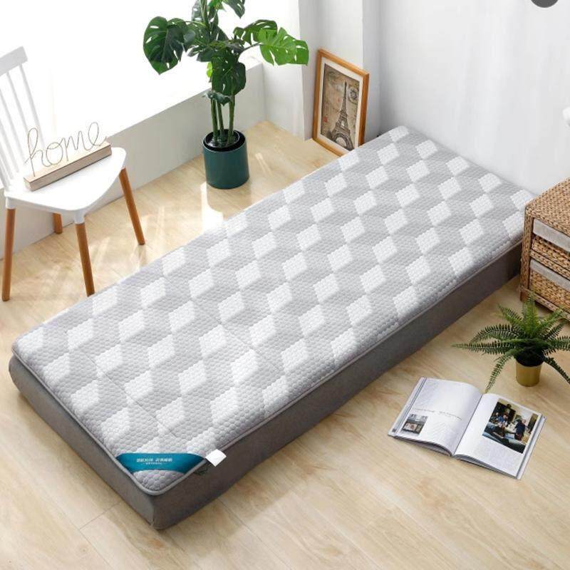 澳利文清道夫竹碳乳胶床垫子加厚5cm高弹可折叠学生宿舍寝室0.9米