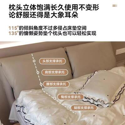 大象耳朵生双态皮床主卧床家用现代简约XBP储物皮床大小人户型