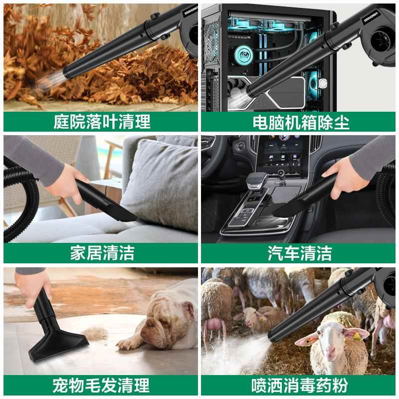 德国美耐特®锂电池鼓风机大功率充电吹风机工业吹灰尘枪吸吹尘器
