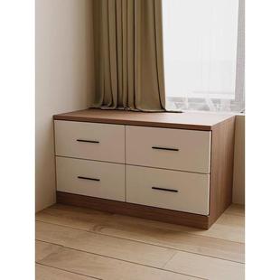 实木飘地柜抽屉斗169柜矮柜柜收纳子柜储物柜可坐榻窗榻米窗台柜