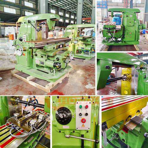 鲁南鸿海X6140卧式铣床铣削平面、斜面、沟槽x63万能铣床