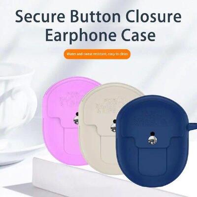 Silicone Earphone Cover With Hanging Rope Hook Shockproof