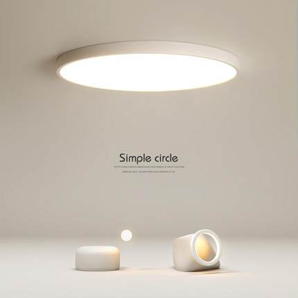 简约吸顶灯led现代圆形家用客厅灯主卧室灯北欧房间书房创意灯具