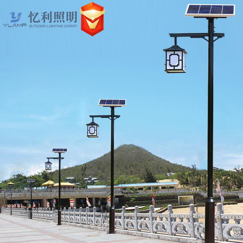 小区防水复古景区别墅led景观灯 户外新中式简约太阳能庭院灯路灯