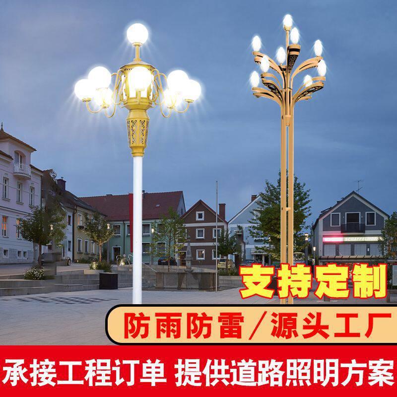 广场杆灯道路led玉兰灯8米10米12米市政工程景观中华灯超亮户外