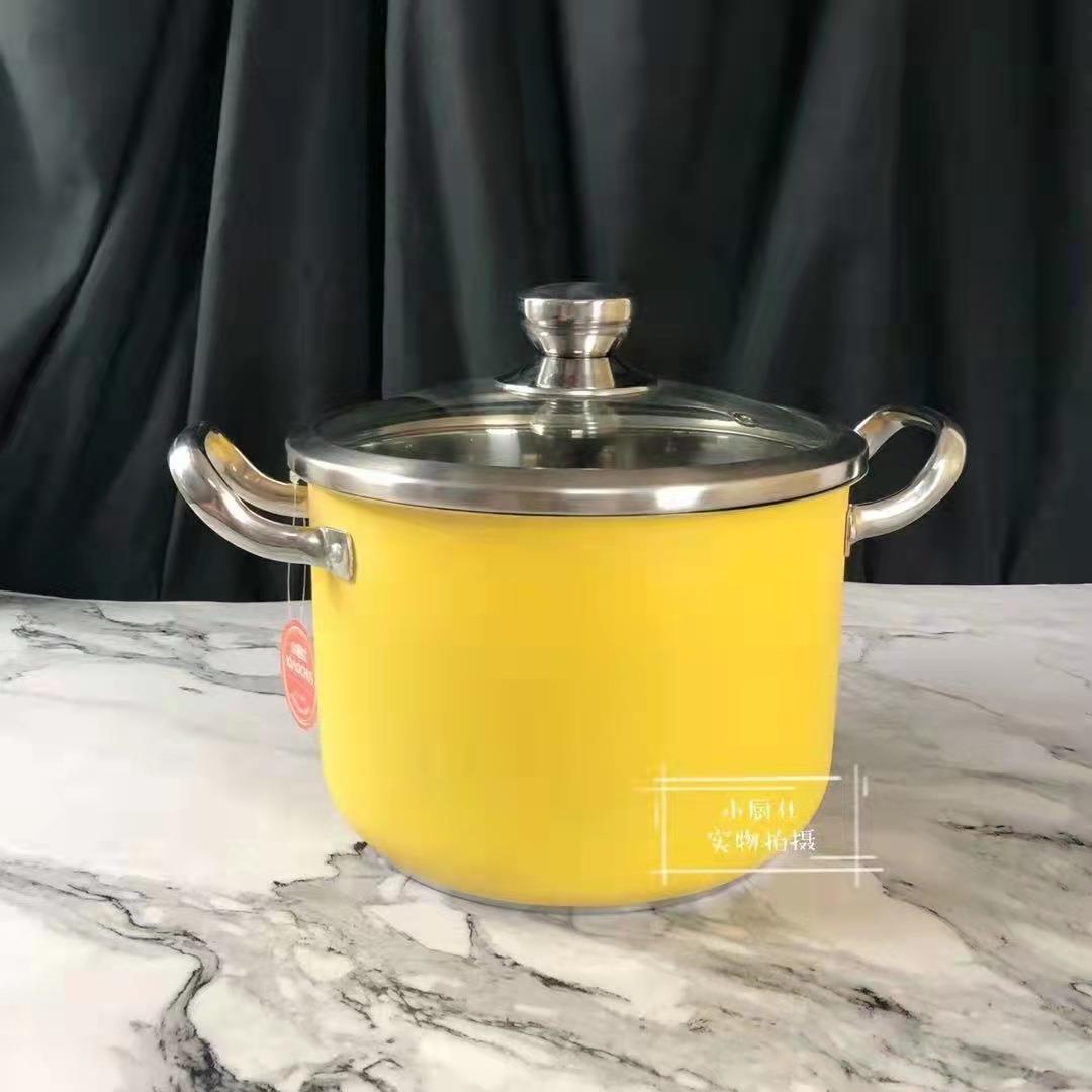现货直销复合钢加厚赫尔德奶锅汤锅御尚双耳防烫手柄辅食锅家用