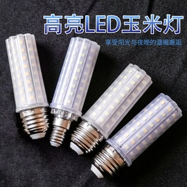 led灯泡无影灯玉米灯，e27家用16w20w灯泡e14水晶，蜡烛吊灯变光光源