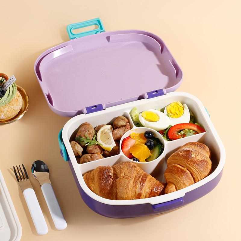 便携分格饭盒可微波炉学生儿童餐盒上班族保鲜便当盒Lunchbox