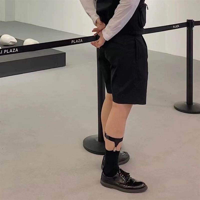 男士商务正装小腿夹扣袜夹过膝袜吊带腿环防滑扣衬衫夹正太吊袜带