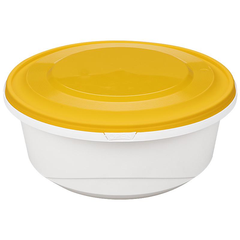 5ZW3000ml大碗酸菜鱼打包盒大号圆形锁扣一次性小龙虾打包盒