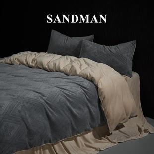 高档ANDMAN高端EUR大皇宫冬S季 套奶绒四件加绒珊瑚牛绒双面绒床单