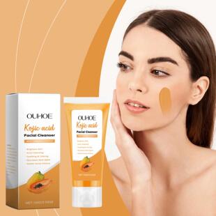 Milk OUHOE Cleansing facial pores cleanses Papaya Gently