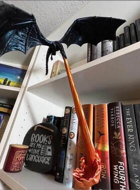 跨境新品 Dragon Flame Book Nook 龙焰书角 墙壁装饰礼物
