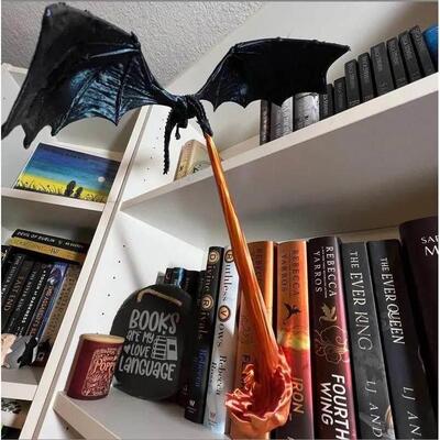 跨境新品 Dragon Flame Book Nook 龙焰书角 墙壁装饰礼物