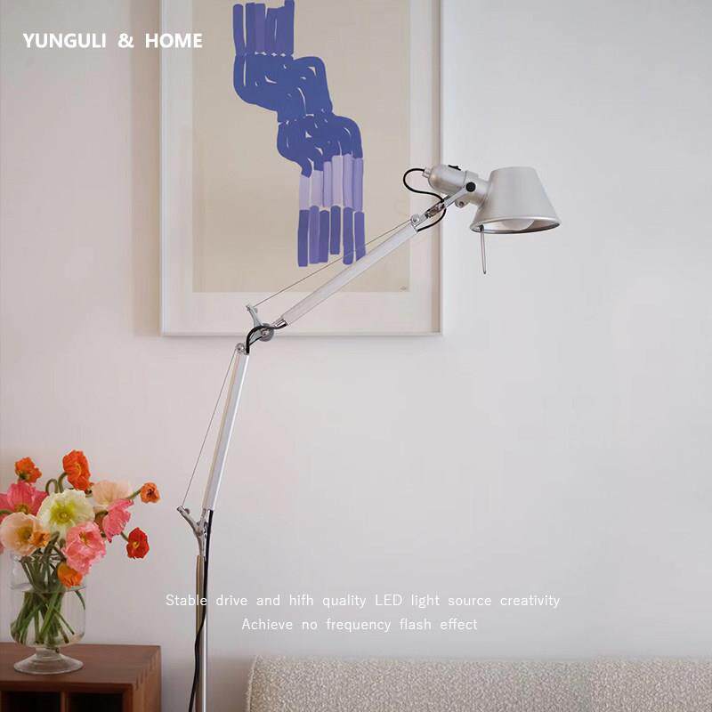 APEAL复古折叠摇臂落地灯机械金属工业风办公室书桌长臂阅读灯