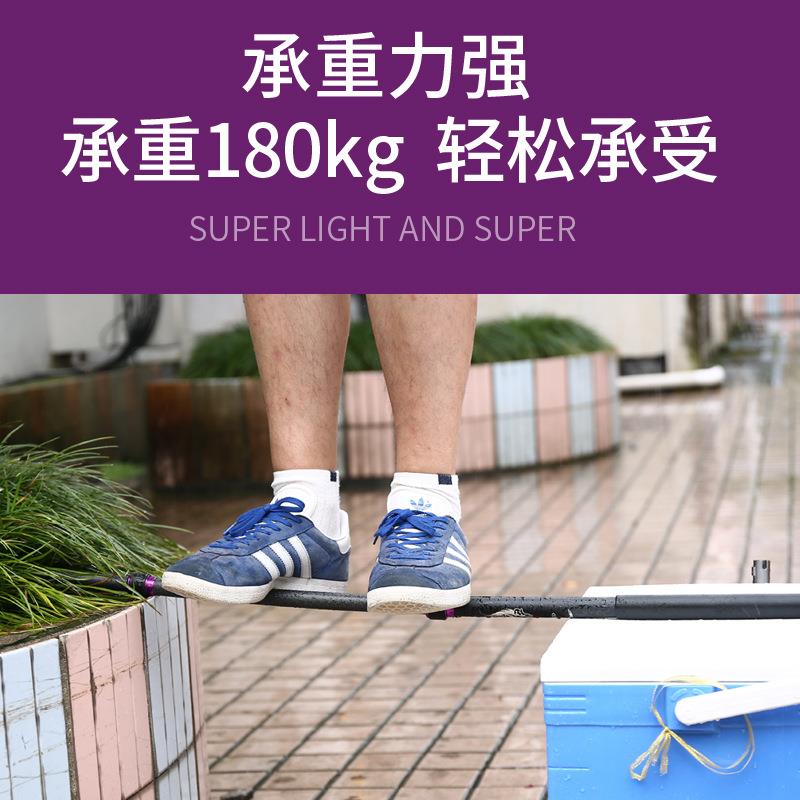 新款直销碳素抄网杆可伸缩超轻便携抄网单杆渔具不惧大物超硬杆子