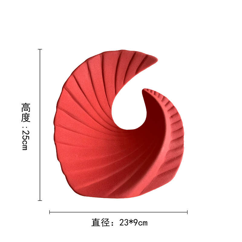 摆设装饰品艺术素摆件新软餐桌烧色系风摆设陶瓷个性桌面中式客厅
