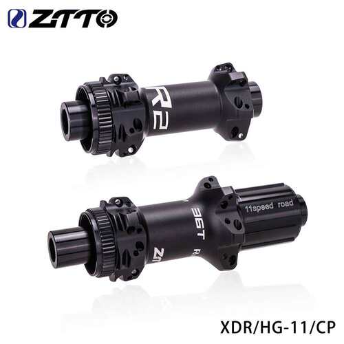 ZTTO R2轻量化直拉24孔公路车花鼓 36T棘轮中锁DT结构 配快拆桶轴