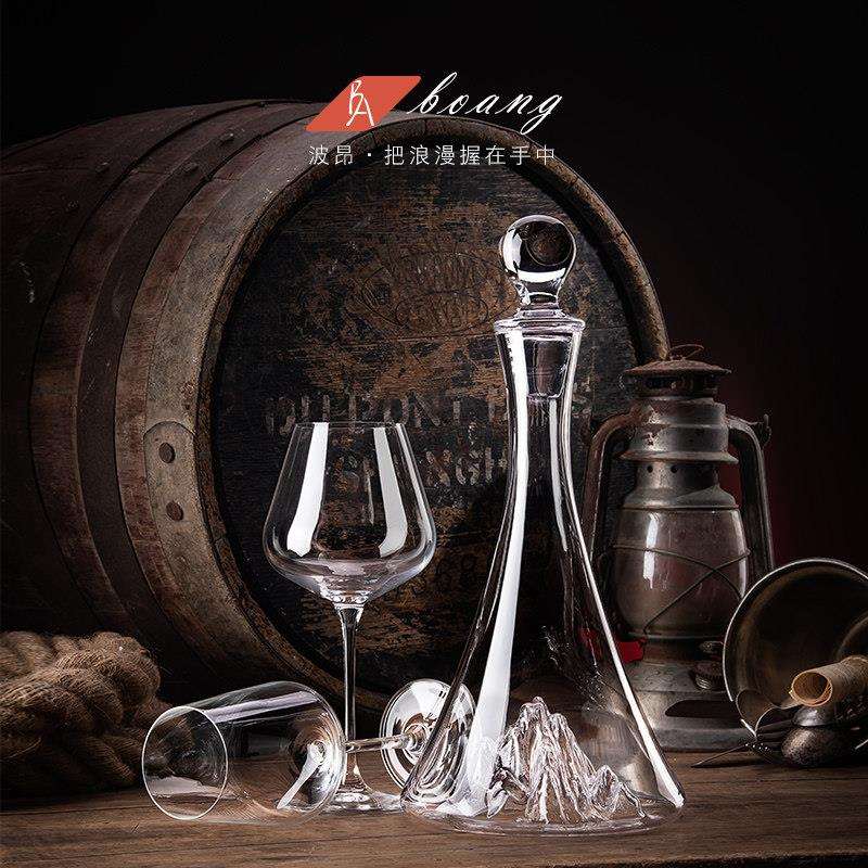 家用冰山红酒醒酒器华高档分聚酒量酒器ZBZY0311奢餐酒水晶玻璃艺